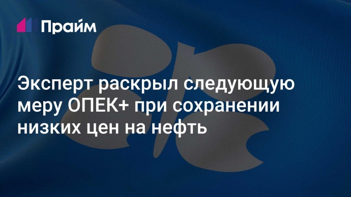 Эксперт раскрыл следующую меру ОПЕК+ при сохранении низких цен на нефть