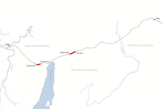 На ВСЖД открыли движение поездов на двух объектах БАМа в Иркутской области и Республике Бурятия