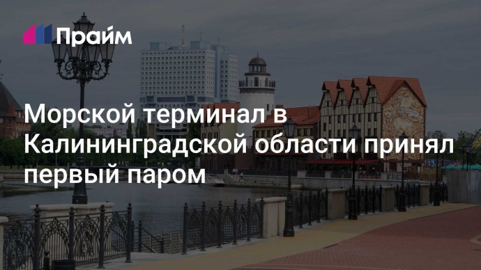 Морской терминал в Калининградской области принял первый паром