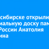 В Новосибирске открыли мемориальную доску памяти Героя России Анатолия Квашнина