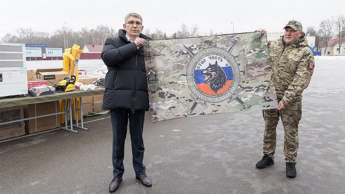 Дмитрий Миляев передал тульским военным технику и оборудование