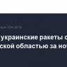 Четыре украинские ракеты сбиты над Курской областью за ночь