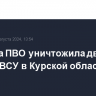 Система ПВО уничтожила две ракеты ВСУ в Курской области