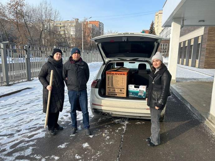 Школьники уфимской гимназии купили машину для бойцов СВО