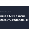 Инфляция в ЕАЭС в июне составила 0,6%, годовая - 8,1%