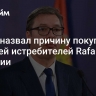 Вучич назвал причину покупки Сербией истребителей Rafale у Франции