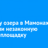 На льду озера в Мамонах выявили незаконную дрифт-площадку