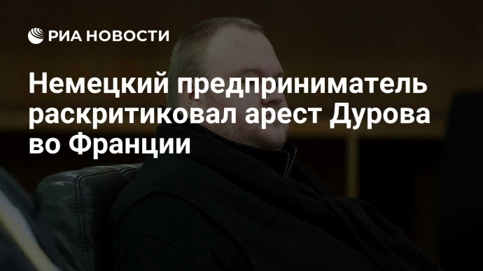 Немецкий предприниматель раскритиковал арест Дурова во Франции