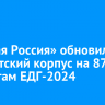 «Единая Россия» обновила депутатский корпус на 87% по итогам ЕДГ-2024