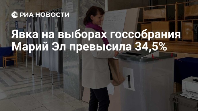 Явка на выборах госсобрания Марий Эл превысила 34,5%