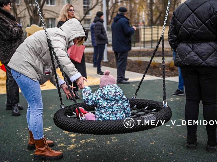 В Белгороде обустроили двор у бывшего общежития на улице Коммунальной