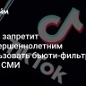 TikTok запретит несовершеннолетним использовать бьюти-фильтры, пишут СМИ