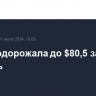 Brent подорожала до $80,5 за баррель