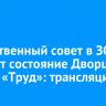 Общественный совет в ЗС обсудит состояние Дворца спорта «Труд»: трансляция