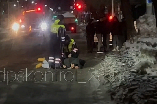 В полиции Благовещенска прокомментировали, почему применили силу к мужчине во время оформления ДТП