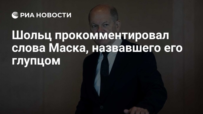 Шольц прокомментировал слова Маска, назвавшего его глупцом