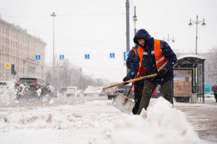 Петербург обновил максимум снежного покрова нынешней зимы: высота достигла 29 сантиметров