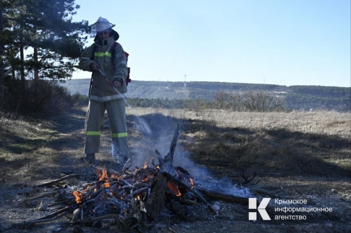 За выходные в Крыму произошло 69 пожаров