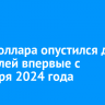 Курс доллара опустился до 88 рублей впервые с сентября 2024 года