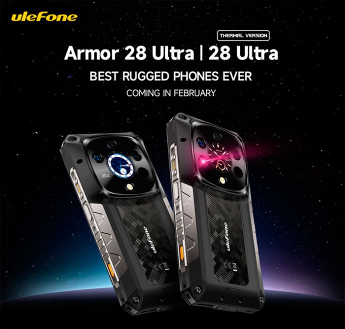 Линейка защищённых смартфонов Ulefone Armor 28 Ultra будет представлена до конца месяца