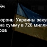 Минобороны Украины закупило БПЛА на сумму в 728 миллионов долларов