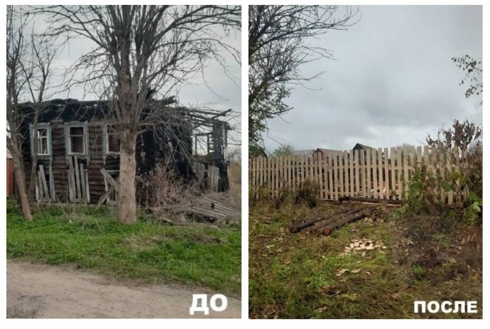 В Ярославской области собственник снес разрушенное здание