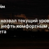 Новак назвал текущий уровень цен на нефть комфортным для бюджета