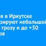 29 июля в Иркутске прогнозируют небольшой дождь, грозу и до +30 градусов