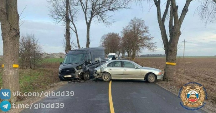 Не справился с управлением и выехал на встречную полосу: в Гурьевском районе произошло ДТП