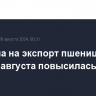 Пошлина на экспорт пшеницы из РФ с 28 августа повысилась на 9,7%