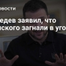 Медведев заявил, что Зеленского загнали в угол