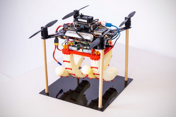Новый БПЛА с мягкими когтями ловит предметы в воздухе