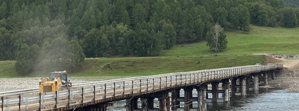 В Закаменском районе Бурятии в разгаре капремонт моста через Джиду