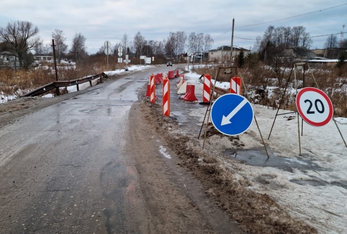 Мост через реку Ильдь в Ярославской области будет закрыт для ремонта