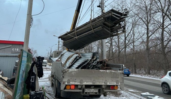 В трёх районах Новосибирска снесли незаконные объекты