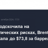 Нефть подскочила на геополитических рисках, Brent подорожала до $73,8 за баррель