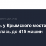 Очередь у Крымского моста сократилась до 415 машин