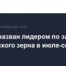 Египет назван лидером по закупкам российского зерна в июле-сентябре