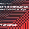 Сборная России проведет два выездных матча в сентябре