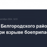 Житель Белгородского района погиб при взрыве боеприпаса