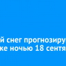 Мокрый снег прогнозируют в Иркутске ночью 18 сентября