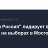 "Единая Россия" лидирует в 80% округов на выборах в Мосгордуму