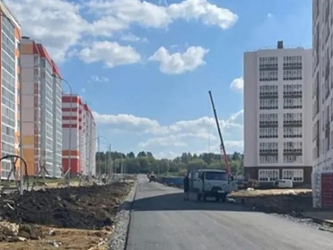 В Саранске в новом квартале на Химмаше заканчивается строительство дороги