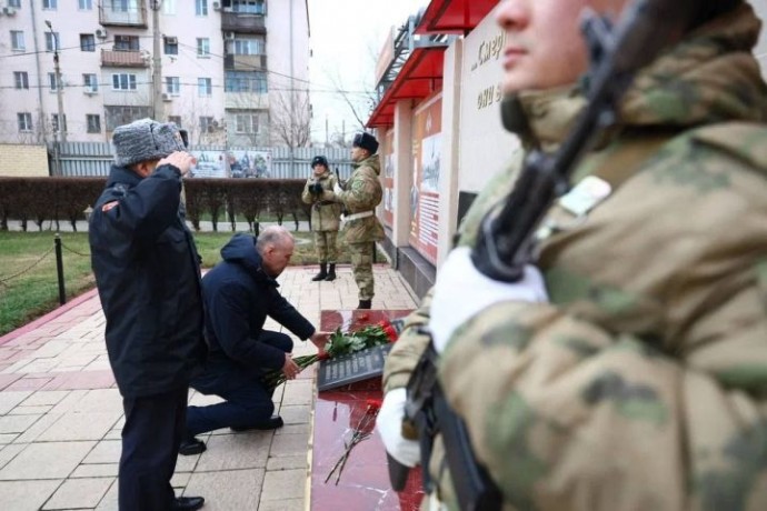 В Астрахани чествовали отличившихся на спецоперации росгвардейцев