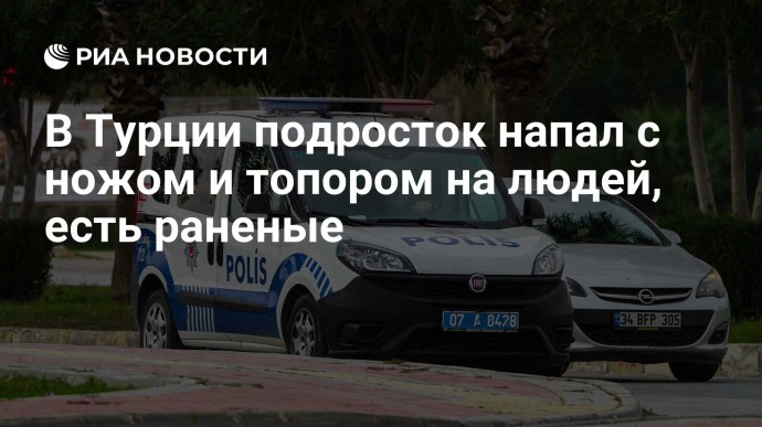 В Турции подросток напал с ножом и топором на людей, есть раненые