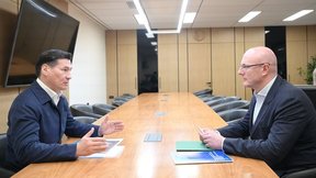 Дмитрий Чернышенко провёл рабочую встречу с главой Республики Калмыкия Бату Хасиковым