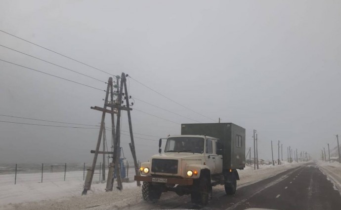 В Углегорском районе восстанавливают электроснабжение, нарушенное циклоном