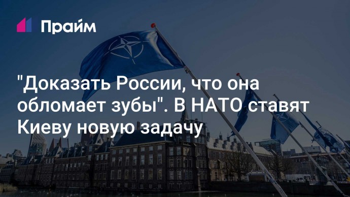 "Доказать России, что она обломает зубы". В НАТО ставят Киеву новую задачу