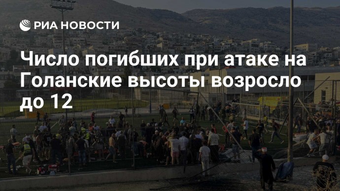 Число погибших при атаке на Голанские высоты возросло до 12