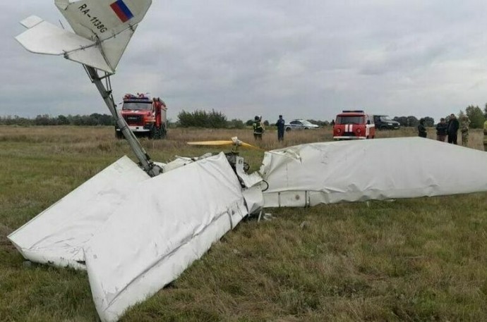 В Алтайском крае разбился легкомоторный самолет